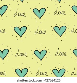 A heart.  print fabric.