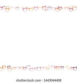 Heart print which consists of isolated elements. Modern style with beautiful elements in heart print. Can be used as print, wallpaper, cards, valentine cards, banner, background and etc.