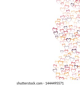 Heart print which consists of isolated elements. Modern style with beautiful elements in heart print. Can be used as print, wallpaper, cards, valentine cards, banner, background and etc.