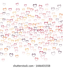 Heart print which consists of isolated elements. Modern style with beautiful elements in heart print. Can be used as print, wallpaper, cards, valentine cards, banner, background and etc.