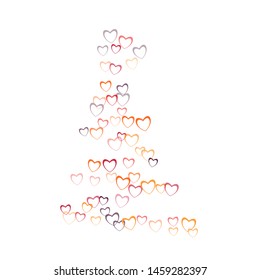 Heart print which consists of isolated elements. Modern style with beautiful elements in heart print. Can be used as print, wallpaper, cards, valentine cards, banner, background and etc.