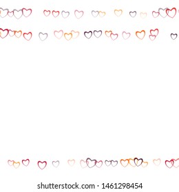 Heart print which consists of isolated elements. Modern style with beautiful elements in heart print. Can be used as print, wallpaper, cards, valentine cards, banner, background and etc.