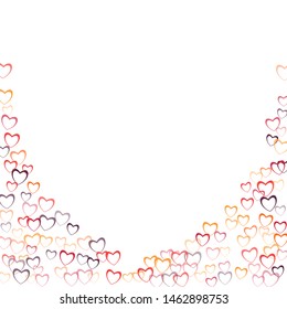Heart print which consists of isolated elements. Modern style with beautiful elements in heart print. Can be used as print, wallpaper, cards, valentine cards, banner, background and etc.