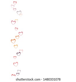 Heart print which consists of isolated elements. Modern style with beautiful elements in heart print. Can be used as print, wallpaper, cards, valentine cards, banner, background and etc.