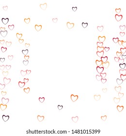 Heart print which consists of isolated elements. Modern style with beautiful elements in heart print. Can be used as print, wallpaper, cards, valentine cards, banner, background and etc.
