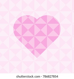 Heart with prism texture abstract background wallpaper - for Valentine's day, love , sweet , wedding event or moment