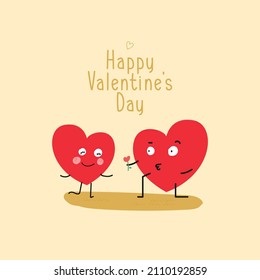 Heart proposing his girlfriend on valentine's day