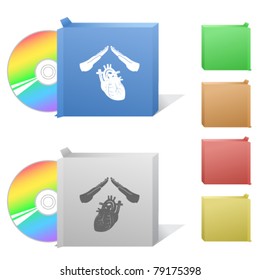 Heart protect. Box with compact disc.