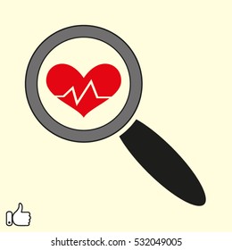 heart, pulse, body, medicine, vector illustration EPS 10