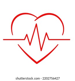Heart pulse, cardiogram. Vector illustration