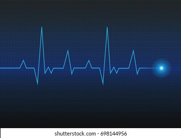 Heart Pulse. Cardiogram. Vector Illustration