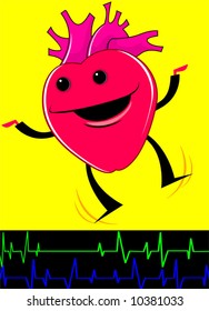 heart with pulse graph	
