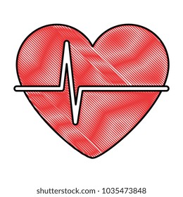 heart with pulse icon