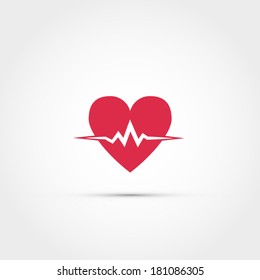 Heart pulse icon