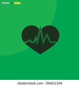 Heart pulse icon