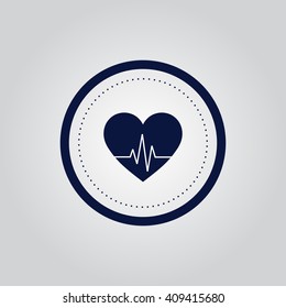 Heart pulse icon