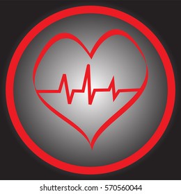 Heart pulse icon