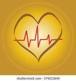 Heart pulse icon