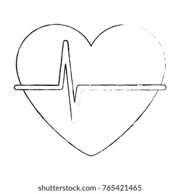 heart with pulse icon