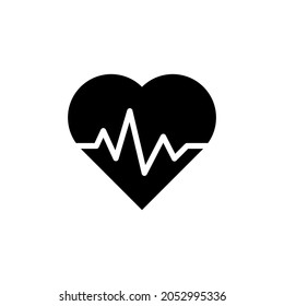 heart pulse icon design template. Trendy style, vector eps 10