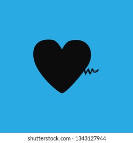 heart pulse icon vector