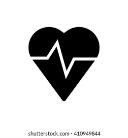 Heart pulse icon vector