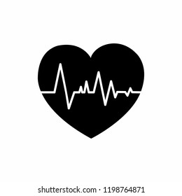 heart pulse icon vector illustration