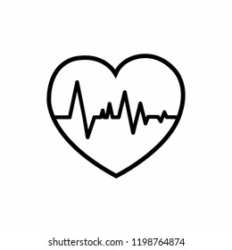 heart pulse icon vector illustration