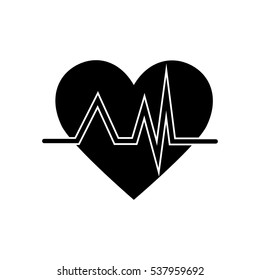 heart pulse Icon Vector Illustration