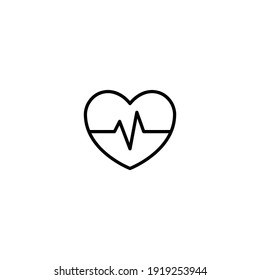 Vector de iconos de Heart Pulse para web, computadora y aplicación móvil