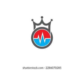 Heart Pulse Logo Concept symbol sign icon Design. Health Care, Medical, Heartbeat Logotype. Vector illustration logo template