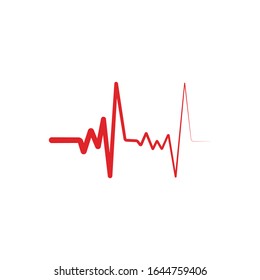 heart pulse Logo Template vector symbol nature