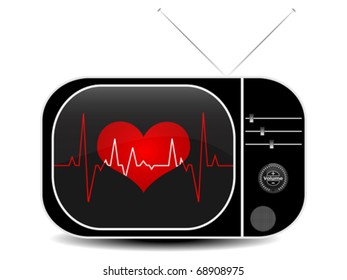 heart pulse on tv