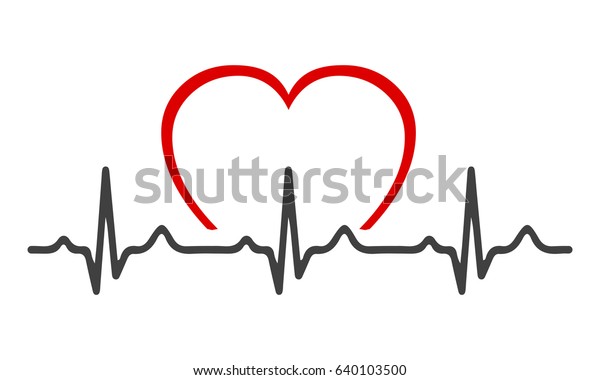 Heart Pulse Vector Stock Vector (Royalty Free) 640103500 | Shutterstock