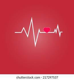 heart pulse vector illustration