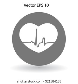 Heart pulse vector illustration