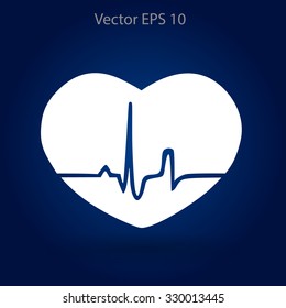 Heart pulse vector illustration