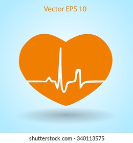 Heart pulse vector illustration