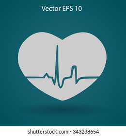 Heart pulse vector illustration
