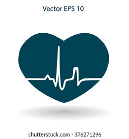 Heart pulse vector illustration