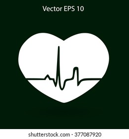 Heart pulse vector illustration