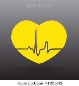 Heart pulse vector illustration