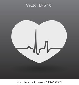 Heart pulse vector illustration