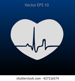 Heart pulse vector illustration