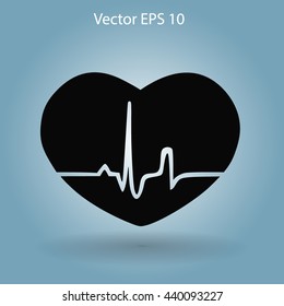 Heart pulse vector illustration
