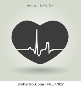 Heart pulse vector illustration