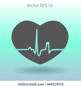 Heart pulse vector illustration