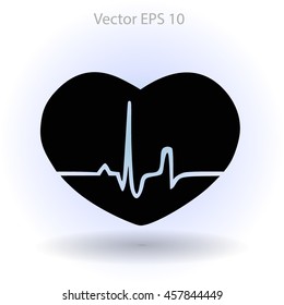 Heart pulse vector illustration