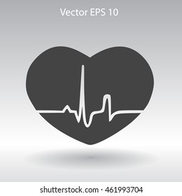 Heart pulse vector illustration