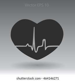 Heart pulse vector illustration